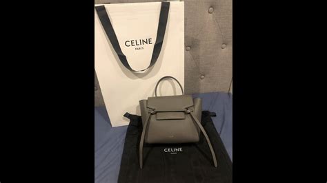 celine nano grey|Celine nano vs micro.